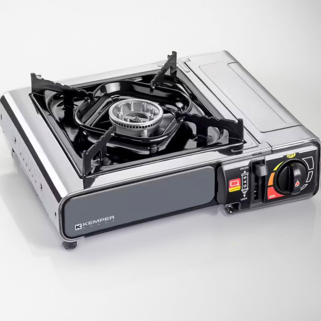 Réchaud 1 feu à cartouche de gaz Smart Inox Cuisson et vaiselle KEMPER 