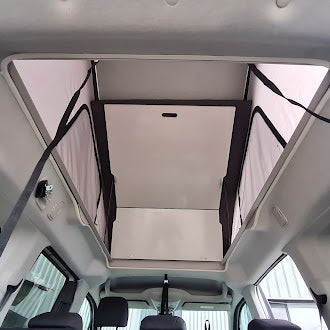 Toit relevable camper tecnologies vu de l'interieur