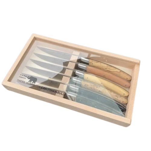 Box of 6 forged Thiers knives