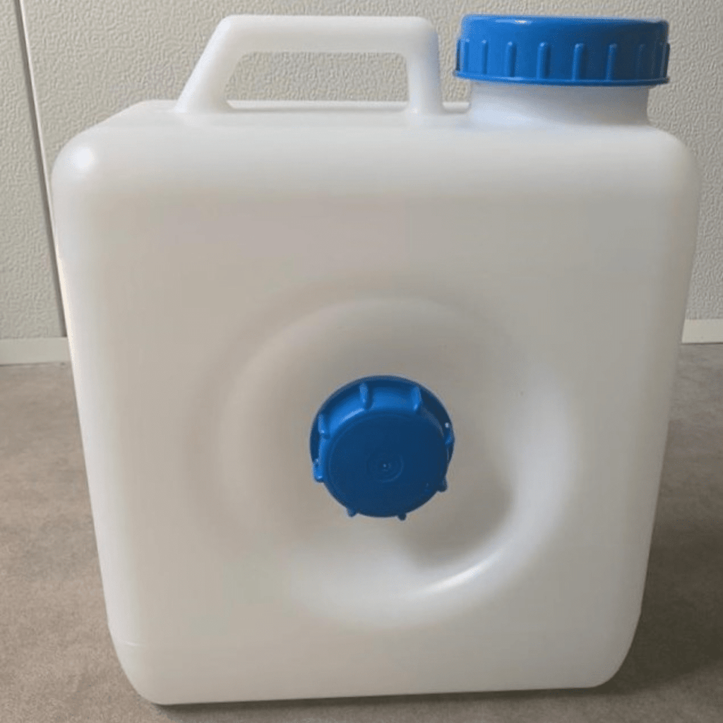 Jerricane 10L pour douche mobile rechargeable liquide CKW 