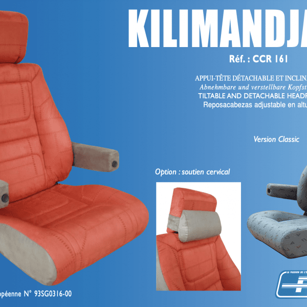Siège indépendant rang 1 van/fourgon Kilimandjaro (pose comprise) Siège SCOPEMA 